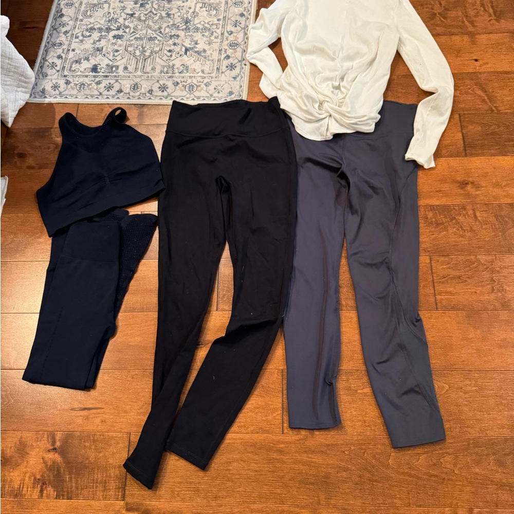 Fabletics, Joy Lab and All in Motion Black, Navy and Gray Leggings Collection